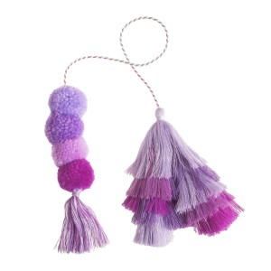 Bogg Bag Bauble - Purple Rain Double Tassel | DYO-463987