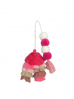 Bogg Bag Bauble - Straw Market Double Tassel | DBA-539814
